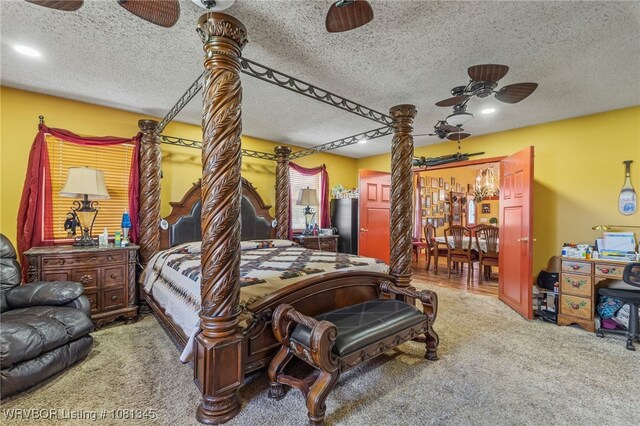 461510 E 1130th Rd, Sallisaw, OK 74955 - carpeted bedroom featuring a textured ceiling