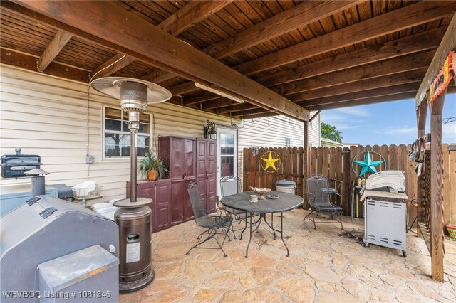 461510 E 1130th Rd, Sallisaw, OK 74955 - view of patio / terrace featuring grilling area and outdoor dining space