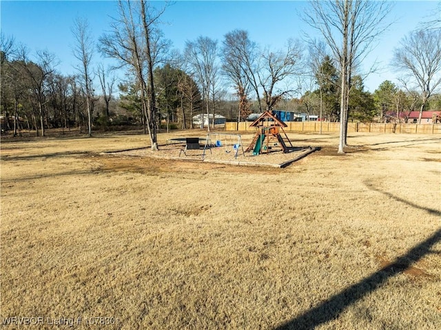 view of jungle gym