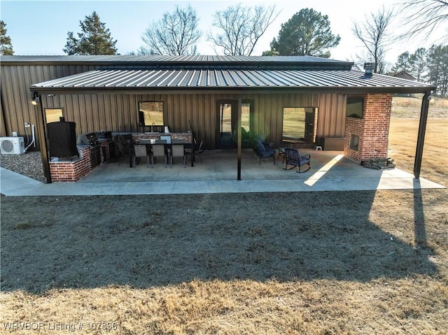 view of patio featuring ac unit