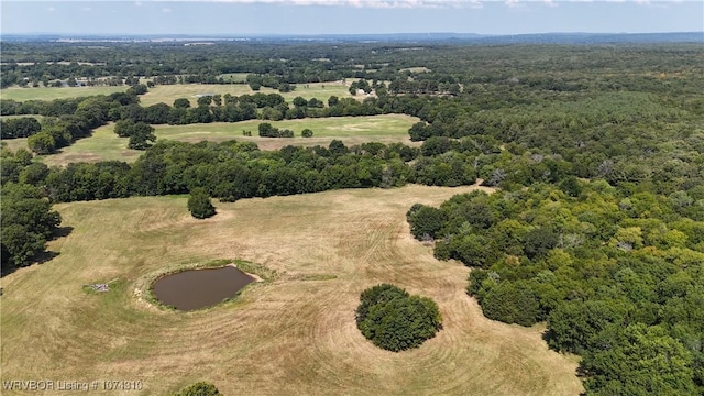 bird's eye view featuring a rural view