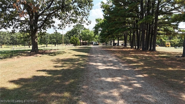 view of road