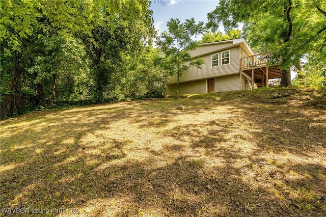 1501 S R St, Fort Smith, AR 72901 - view of yard featuring a deck