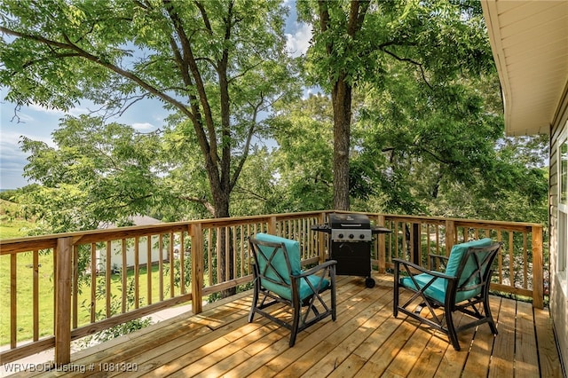 1501 S R St, Fort Smith, AR 72901 - deck with grilling area