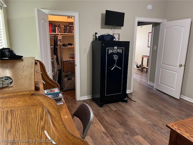 1610 Tiger Lily Ct, Greenwood, AR 72936 - office area featuring wood finished floors and baseboards