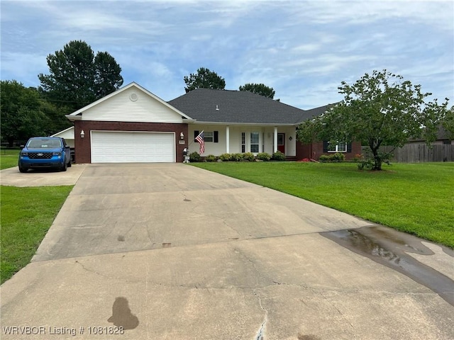 1610 Tiger Lily Ct, Greenwood, AR 72936 - single story home with driveway, a garage, and brick siding