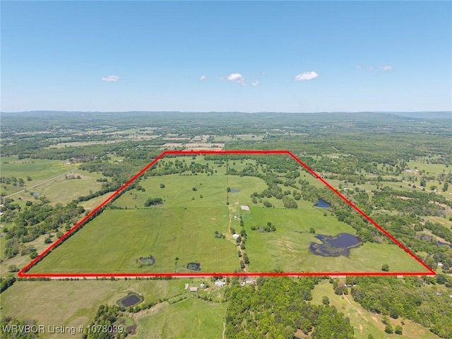 469517 E 1060th Rd, Muldrow, OK 74948 - drone / aerial view featuring a rural view