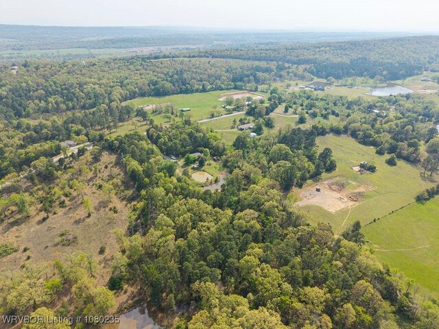 5914 Asa Craig Rd, Greenwood, AR 72936 - drone / aerial view featuring a wooded view