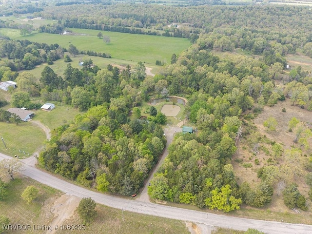 5914 Asa Craig Rd, Greenwood, AR 72936 - aerial view with a wooded view