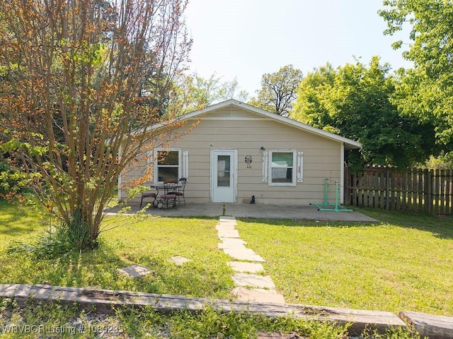 5914 Asa Craig Rd, Greenwood, AR 72936 - back of house featuring a patio area, fence, and a yard