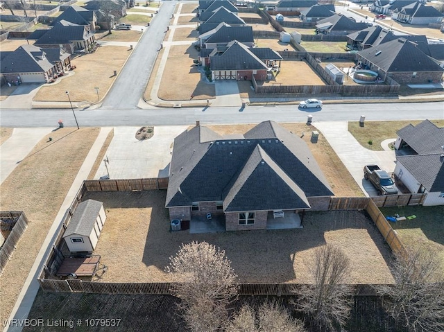 drone / aerial view featuring a residential view