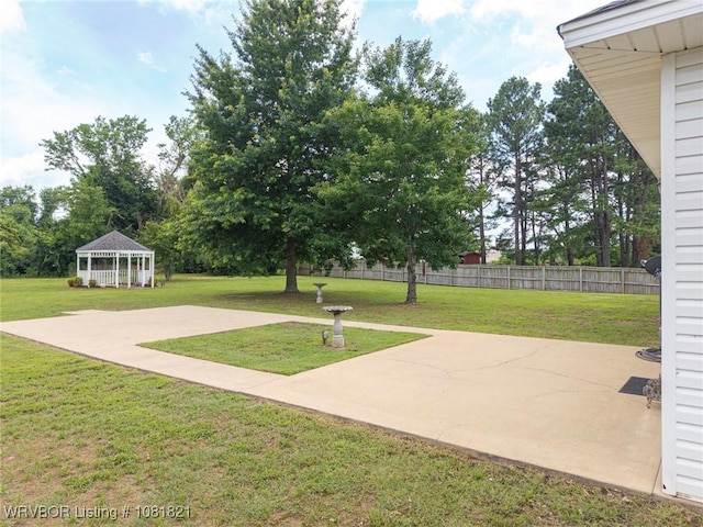 1318 Taos Dr, Van Buren, AR 72956 - view of yard featuring a patio and a gazebo