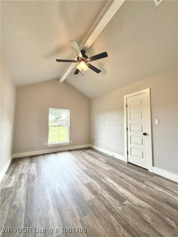 2948 N Hwy 282, Van Buren, AR 72956 - spare room with wood finished floors, a ceiling fan, and a textured ceiling