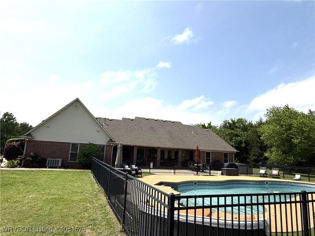 417 N Rattlesnake Rd, Charleston, AR 72933 - view of swimming pool with a patio