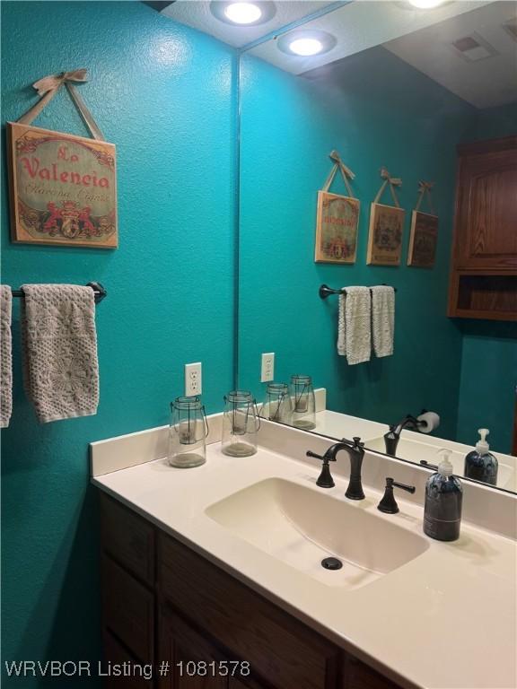 417 N Rattlesnake Rd, Charleston, AR 72933 - bathroom with vanity