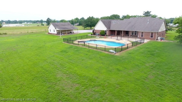 417 N Rattlesnake Rd, Charleston, AR 72933 - view of swimming pool with a patio area