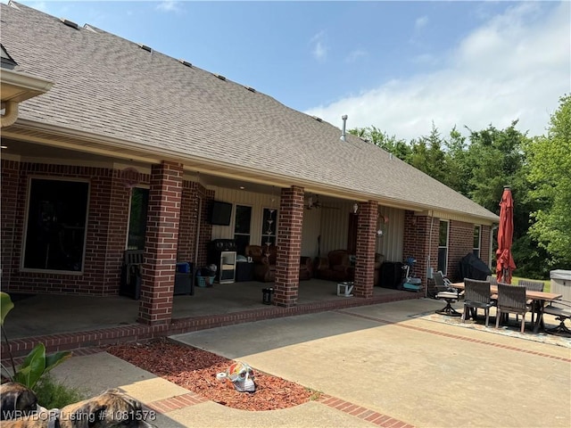 417 N Rattlesnake Rd, Charleston, AR 72933 - view of patio featuring outdoor dining area