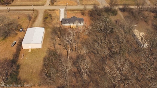 drone / aerial view featuring a rural view