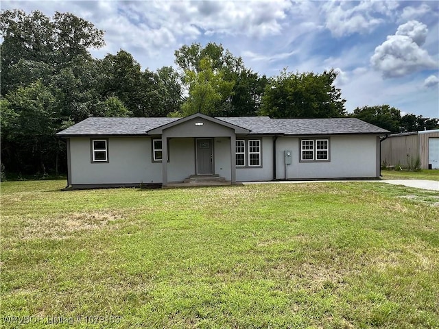 4923 Red Hill Rd, Alma, AR 72921 - single story home featuring a front lawn and stucco siding