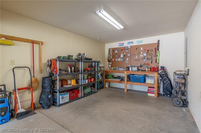 view of storage room