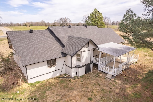 475616 E 1060th Rd, Muldrow, OK 74948 - exterior space with a yard and roof with shingles