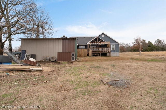 view of back of property