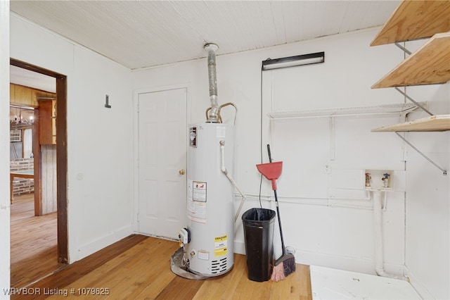 interior space featuring gas water heater