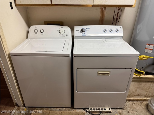 30 Easley Loop, Greenwood, AR 72936 - laundry area with water heater and separate washer and dryer