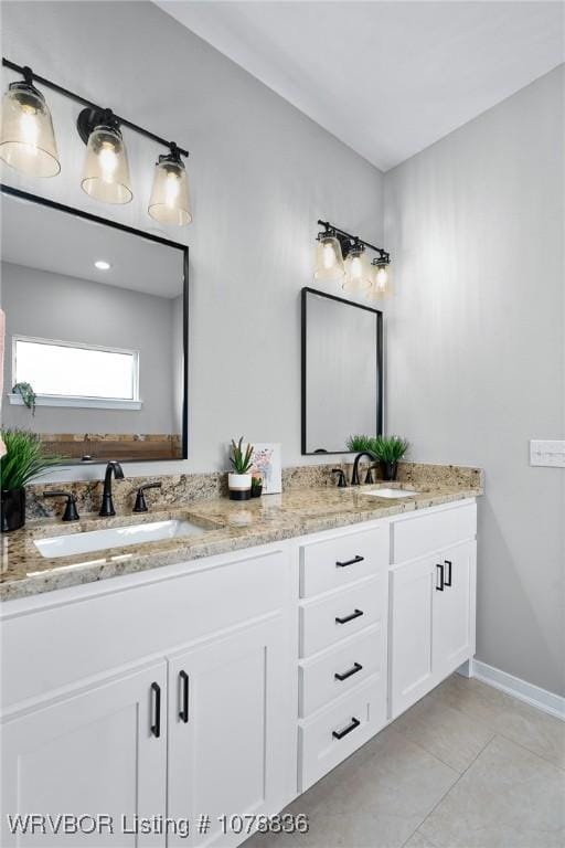 2006 Yellowstone Dr, Barling, AR 72923 - bathroom featuring tile patterned flooring and vanity