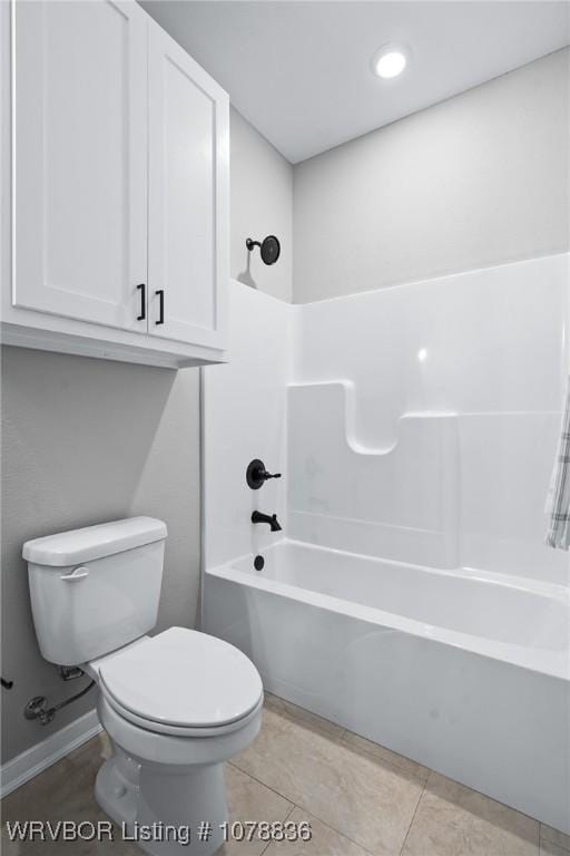 2006 Yellowstone Dr, Barling, AR 72923 - bathroom with shower / tub combination, tile patterned floors, and toilet