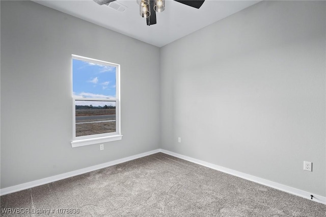 2006 Yellowstone Dr, Barling, AR 72923 - carpeted empty room with ceiling fan