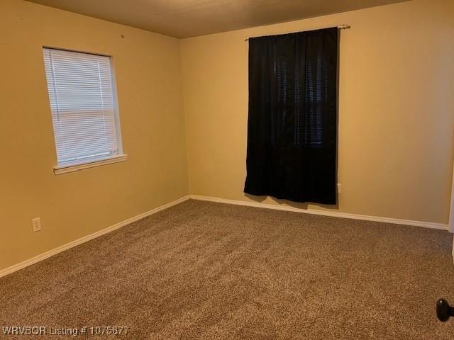 spare room with carpet floors