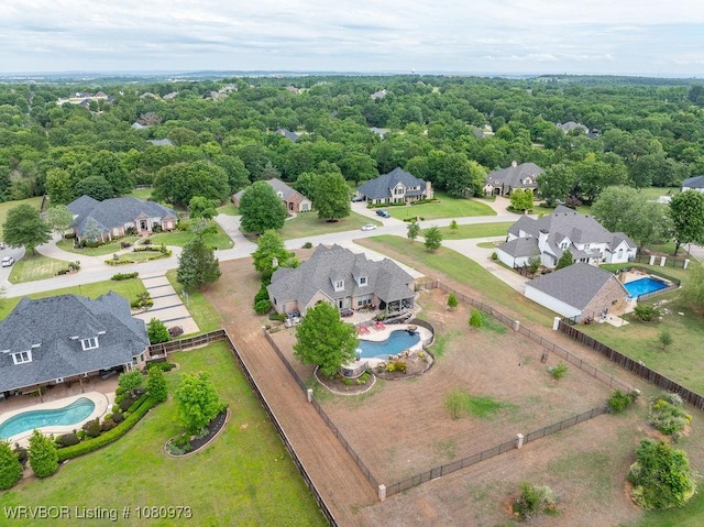 6800 Highland Park Dr, Fort Smith, AR 72916 - aerial view of residential area with a pool area