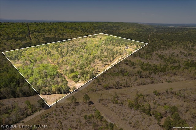 7441 Valley Creek Rd, Cecil, AR 72930 - birds eye view of property featuring a view of trees
