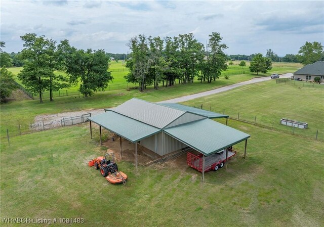 3414 Bugscuffle Rd, Lavaca, AR 72941 - overview of rural landscape featuring a pastoral area