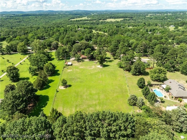 1141 Mountain Grove Ter, Alma, AR 72921 - aerial view of a forest and a pool area