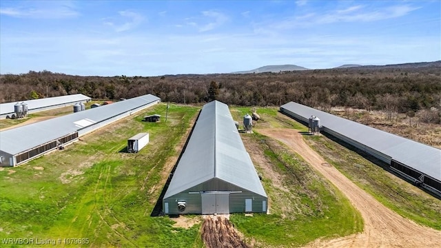 34590 Latam Ridge Rd, Shady Point, OK 74956 - aerial view of a mountain backdrop