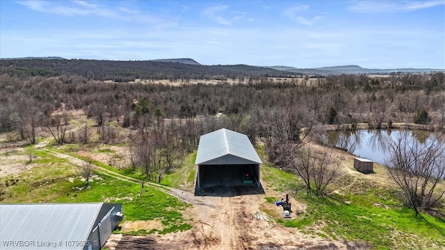 34590 Latam Ridge Rd, Shady Point, OK 74956 - bird's eye view of a large body of water and a heavily wooded area