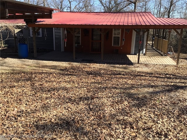 rear view of house featuring a patio