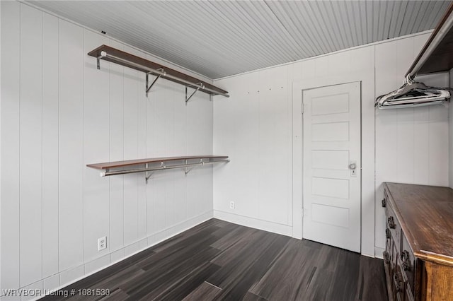 701 Witte St, Poteau, OK 74953 - spacious closet with dark wood finished floors