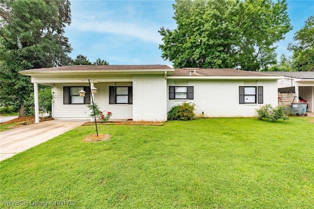 1501 M Cir, Barling, AR 72923 - single story home featuring a front yard, brick siding, and concrete driveway