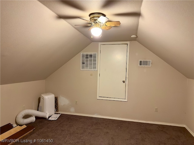 1800 N 45th Ter, Fort Smith, AR 72904 - bonus room featuring carpet floors, ceiling fan, lofted ceiling, and baseboards
