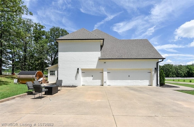 view of home's exterior featuring a garage