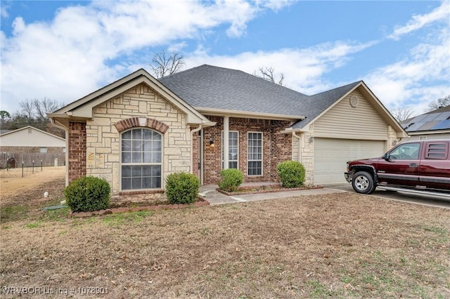 ranch-style house with a garage