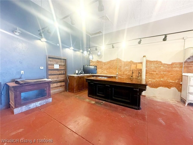 108 S Thornton St, Vian, OK 74962 - bathroom with concrete flooring