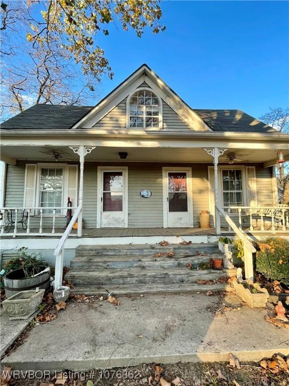 bungalow-style house featuring a porch