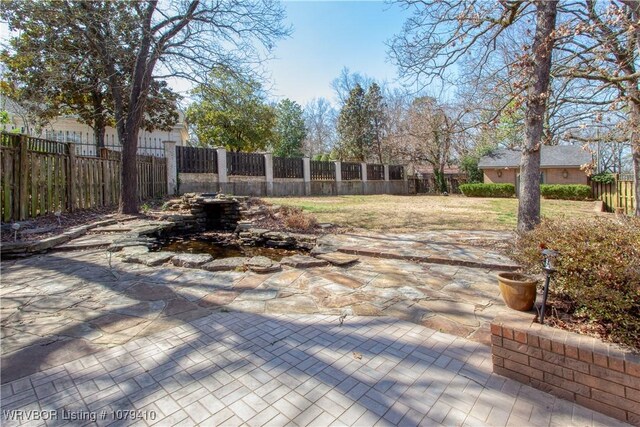 view of patio / terrace with a fenced backyard