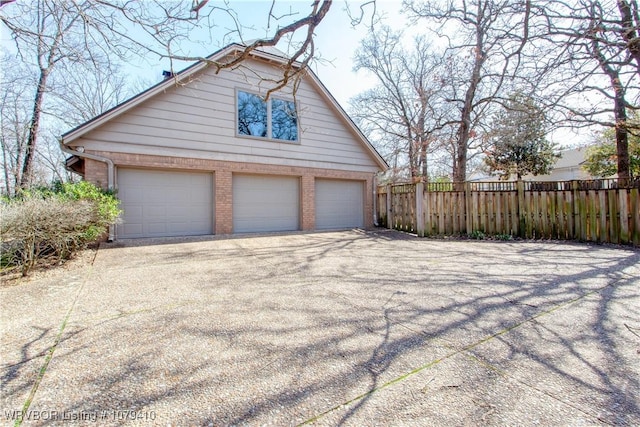 exterior space featuring fence