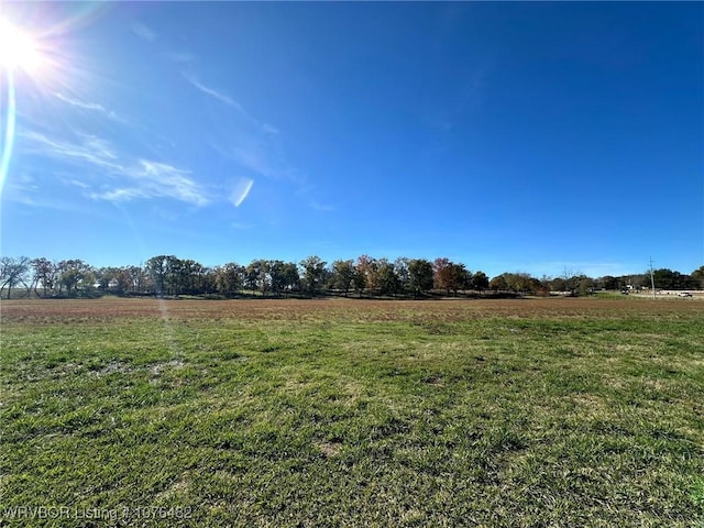 view of yard featuring a rural view