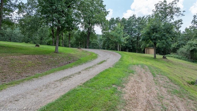 view of road